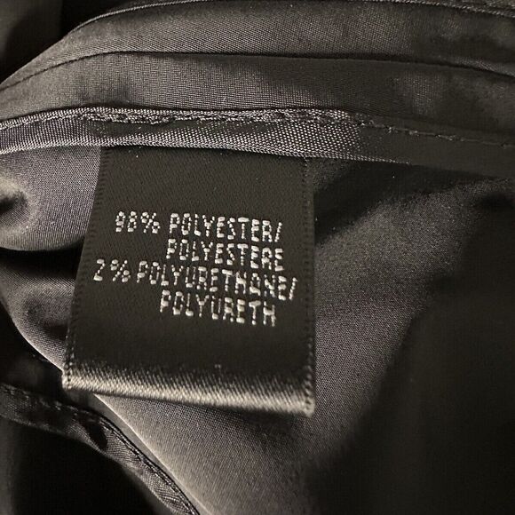 Lafayette 148 Jacket Blazer Roll Tab Sleeve Button Front Black 2 - Picture 4 of 4